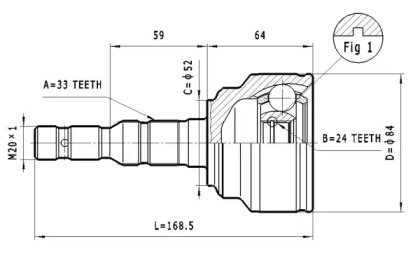 Шарнирный комплект STATIM C.244