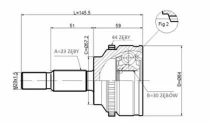 Шарнирный комплект STATIM C.350