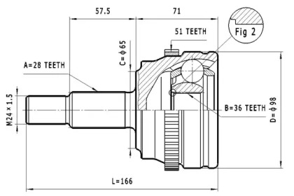 Шарнирный комплект STATIM C.372