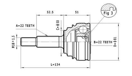 Шарнирный комплект STATIM C.381