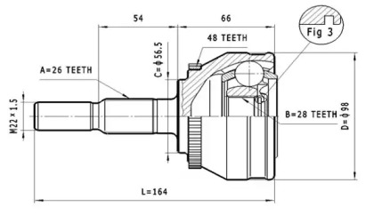 Шарнирный комплект STATIM C.384