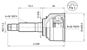 Шарнирный комплект STATIM C.471