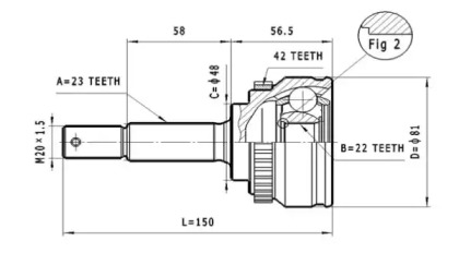 Шарнирный комплект STATIM C.515