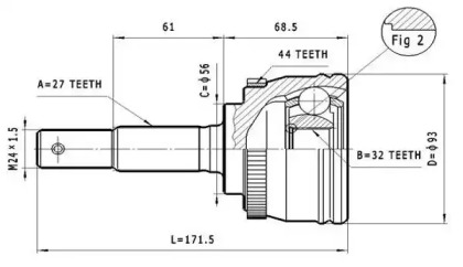 Шарнирный комплект STATIM C.523