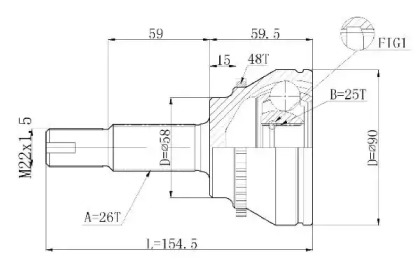 Шарнирный комплект STATIM C.580