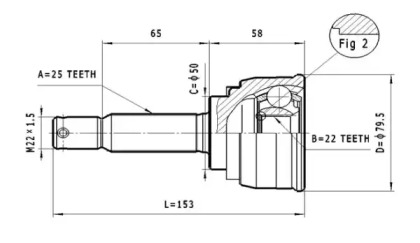 Шарнирный комплект STATIM C.622