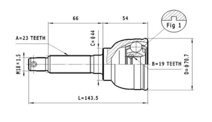 Шарнирный комплект STATIM C.642