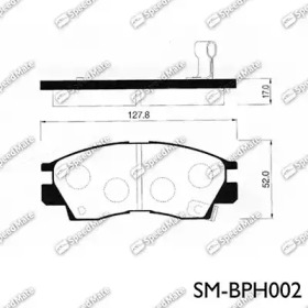 Комплект тормозных колодок SpeedMate SM-BPH002