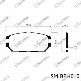 Комплект тормозных колодок SpeedMate SM-BPH010