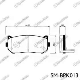 Комплект тормозных колодок SpeedMate SM-BPK013