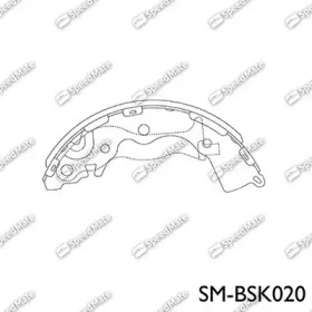 Комлект тормозных накладок SpeedMate SM-BSK020