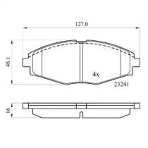 Комплект тормозных колодок DriveTec DPAD1390