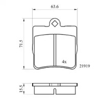 Комплект тормозных колодок DriveTec DPAD1403