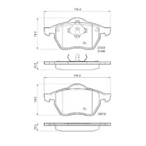 Комплект тормозных колодок DriveTec DPAD1407