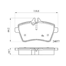 Комплект тормозных колодок DriveTec DPAD1948