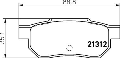 Комплект тормозных колодок BELACO BC472