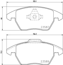 Комплект тормозных колодок BELACO BC4473