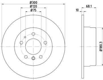 Тормозной диск BELACO BDI326