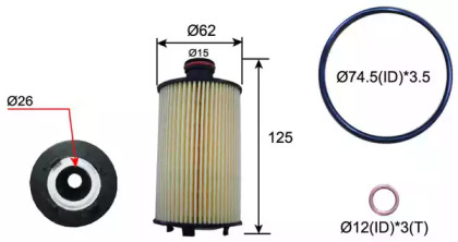 Фильтр JS ASAKASHI OE14001