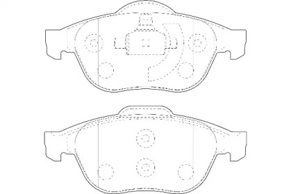 Комплект тормозных колодок Omnicraft 2135029