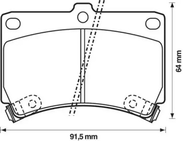 Комплект тормозных колодок STOP 572145S