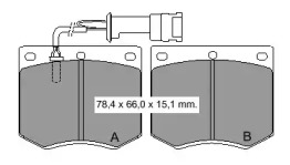 Комплект тормозных колодок VEMA 830812