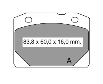 Комплект тормозных колодок VEMA 831000