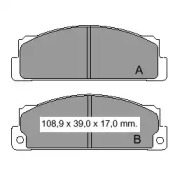 Комплект тормозных колодок VEMA 832170