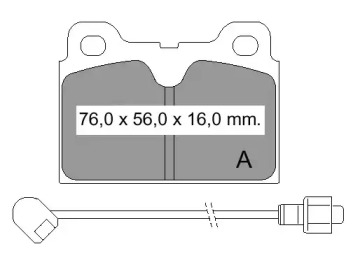 Комплект тормозных колодок VEMA 832420