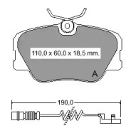 Комплект тормозных колодок VEMA 833220