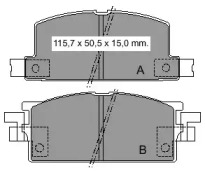 Комплект тормозных колодок VEMA 834340