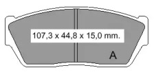 Комплект тормозных колодок VEMA 834400