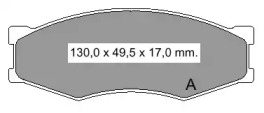 Комплект тормозных колодок VEMA 835141