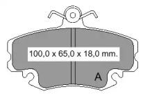 Комплект тормозных колодок VEMA 835150