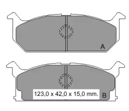 Комплект тормозных колодок VEMA 835620