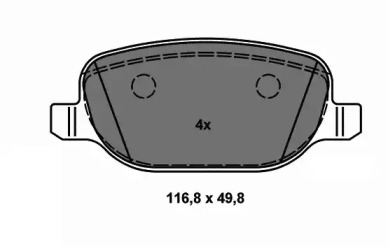 Комплект тормозных колодок VEMA 837990