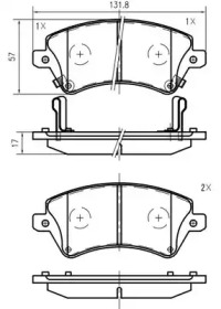 Комплект тормозных колодок VEMA K420500