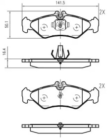 Комплект тормозных колодок VEMA K618701