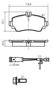 Комплект тормозных колодок VEMA K620701