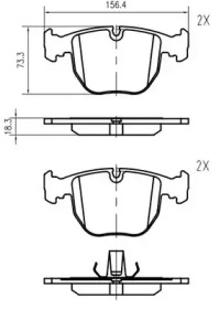 Комплект тормозных колодок VEMA K623100