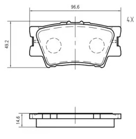 Комплект тормозных колодок VEMA K635600