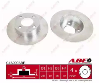 Тормозной диск ABE C4A000ABE