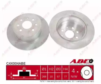 Тормозной диск ABE C4X004ABE