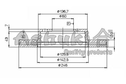 Тормозной диск ASHUKI 0990-1108