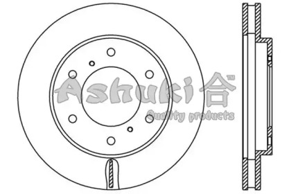 Тормозной диск ASHUKI 0990-1605