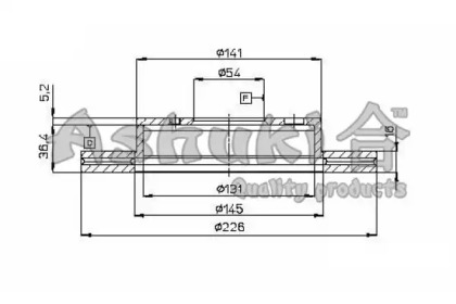 Тормозной диск ASHUKI 0990-4402