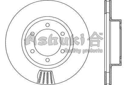 Тормозной диск ASHUKI 0990-6412