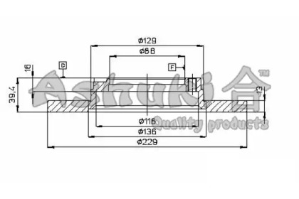 Тормозной диск ASHUKI 0990-8005