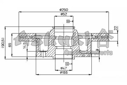 Тормозной диск ASHUKI 0990-9203