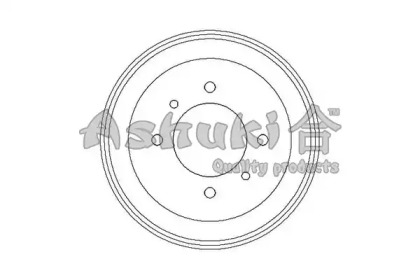 Тормозный барабан ASHUKI 1020-4101